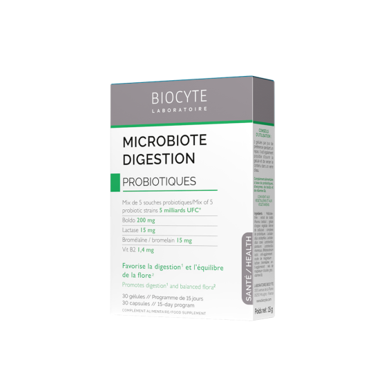 Капсулы для пищеварения и баланса флоры Biocyte MICROBIOTE DIGESTION, 30 шт