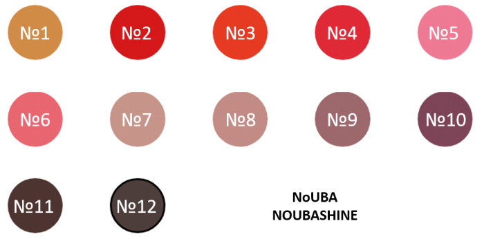 Помада для губ NoUBA Noubashine Lipstick