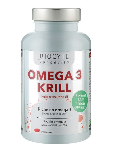 Масло криля Biocyte Omega 3 Krill 500 mg, 90 шт