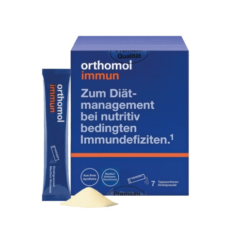 Витамины в гранулах апельсин для иммунной системы Orthomol Immun, 7х4.2г