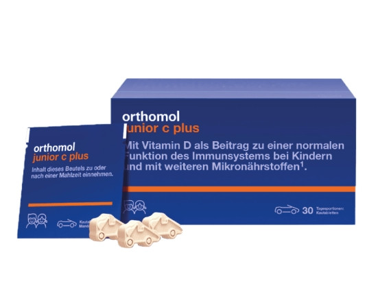 Витамины жевательные лесные ягоды Orthomol Junior C Plus, 30 дней