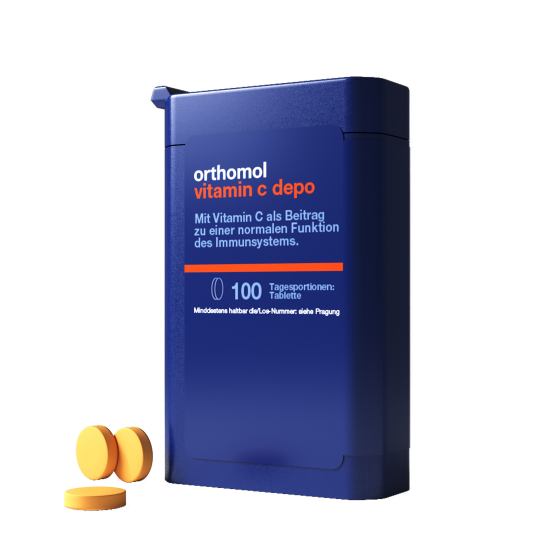 Вітаміни для імунної системи Orthomol Vitamin C depo, 100 шт