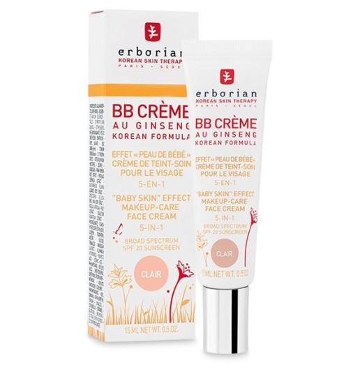 ВВ крем с тонирующим эффектом, 5 в 1 Erborian Clair  SPF20 BB Cream , 15 мл