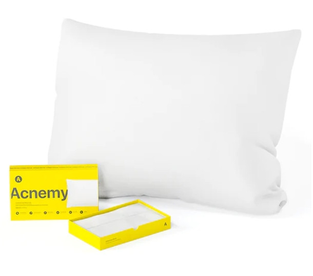 Антибактериальная наволочка от прыщей Acnemy Antibacterial Pillowcase Extra Soft Pillowcase 100% Meryl Skinlife, 90х45 см