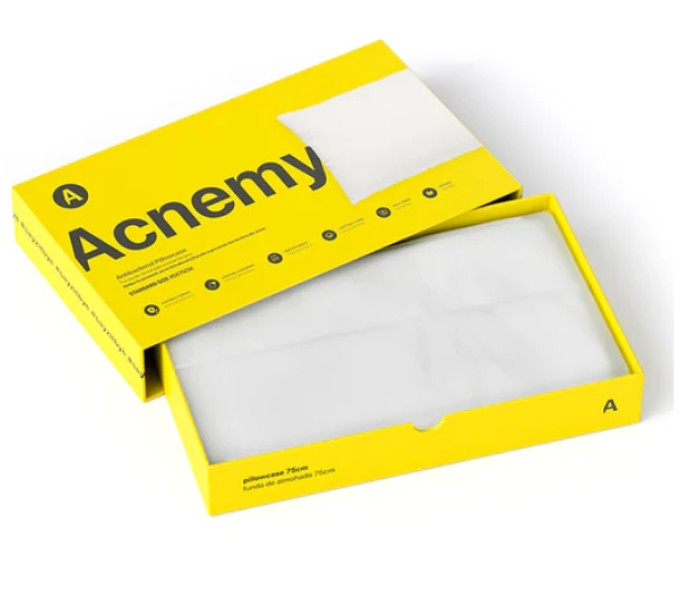 Антибактериальная наволочка от прыщей Acnemy Antibacterial Pillowcase Extra Soft Pillowcase 100% Meryl Skinlife, 90х45 см