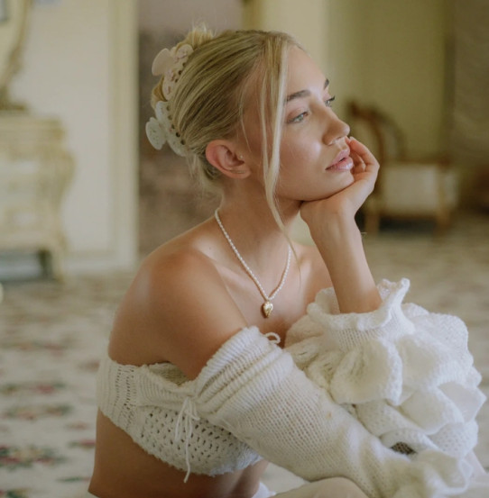 Крабік для волосся Emi Jay Sweetheart Clip in Pink Angel Food