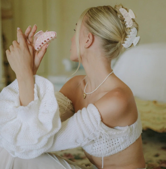 Крабік для волосся Emi Jay Sweetheart Clip in Pink Angel Food