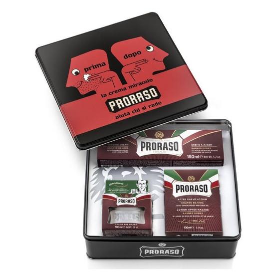 Винтажный набор Proraso Red Vintage Selection Prima & Dopo Gift Set