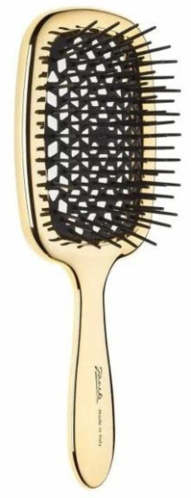 Гребінець для волосся Janeke SUPERBRUSH LUX (золотий із чорним)