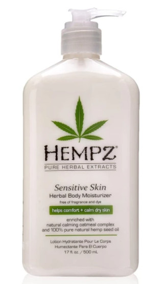Молочко для чувствительной кожи (без аромата) HEMPZ Herbal Moisturizer Lotion for sensitive skin, 500 мл