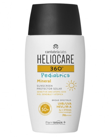 Дитячий сонцезахисний мінеральний крем Cantabria Labs Heliocare 360 ​​º Pediatrics Mineral SPF 50+, 50 мл