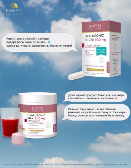 Капсулы "Гиалуроновая кислота" Biocyte Hyaluronic Forte, 30 шт