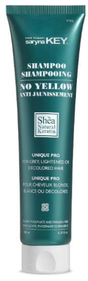 Шампунь Saryna Key Unique Pro No Yellow для нейтралізації жовтого пігменту, 180мл