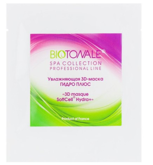 Увлажняющая 3D-маска гидро-плюс Biotonale 3D Masque SoftCell Hydra Plus, 1 шт