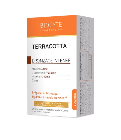 Активатор засмаги Biocyte TERRACOTTA BRONZAGE INTENSE NEW, 30 капсул
