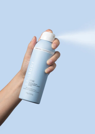 Сонцезахисний спрей для обличчя та тіла Bali Body Hydrating Face Sunscreen SPF50+, 175 мл