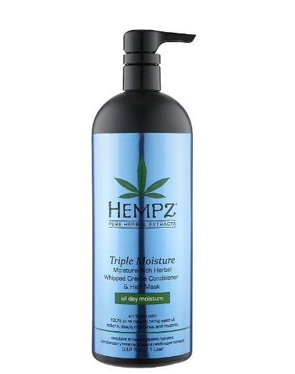 Интенсивно увлажняющий кондиционер-маска Hempz Triple Moisture-Rich Daily Herbal Replenishing Conditioner & Hair Mask, 265 мл