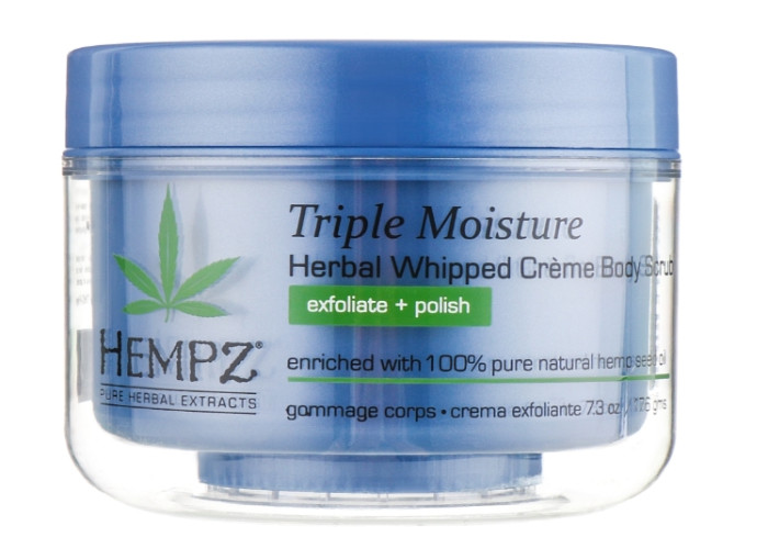 Скраб для тела "Тройное увлажнение" Hempz Triple Moisture herbal Whipped Creame Body Scrub, 176 г