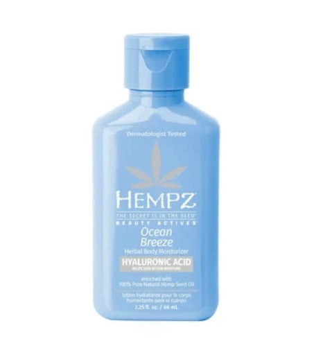 Увлажняющее молочко с гиалуроновой кислотой "Оушен Бриз" HEMPZ Ocean Breeze Herbal Body Moisturizer with Hyaluronic Acid, 65 мл
