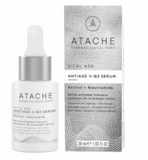Антивозрастная сыворотка с ретинолом и ниацинамидами Atache Retinol Vital Age Serum Antiage V-B3, 50 мл
