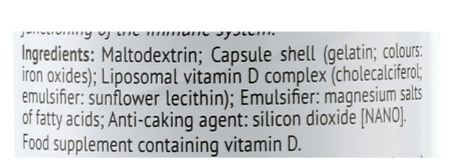 Липосомальный витамин D3 в капсулах Biocyte Vitamine D3 Liposomal, 30 шт