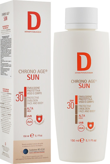 Солнцезащитная эмульсия лица/тело Emulsione Protettiva Viso/Corpo SPF 30 DERMOPHISIOLOGIQUE, 150 мл