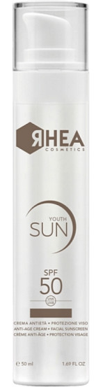 Антивіковий сонцезахисний крем для обличчя Rhea YouthSun Anti-Age Cream Facial Sunscreen SPF 50, 50 мл
