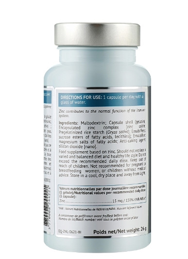 Цинк липосомальный в  капсулах Biocyte Longevity Zn Zinc Liposomal, 60 шт