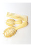 Щітка для волосся з нейлоном Janeke Small Hair-brush With Gold Pins (слонова кістка)